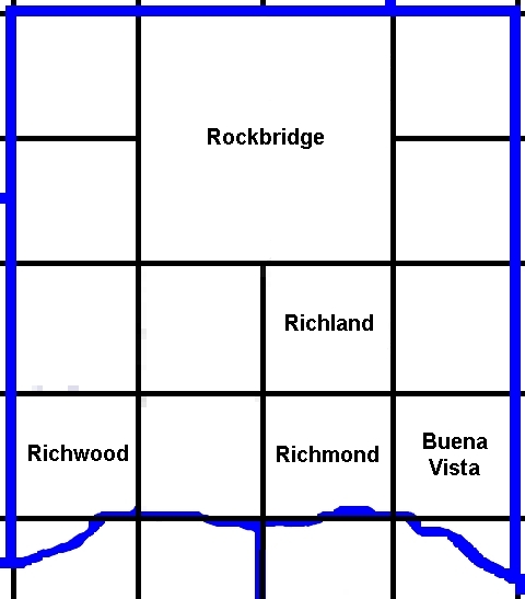 9 Nov 1852 Richland Co., WI townships