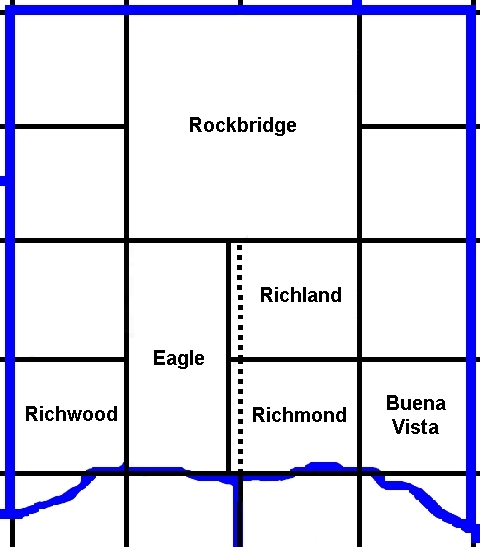 Mar 1853 Richland Co, WI townships