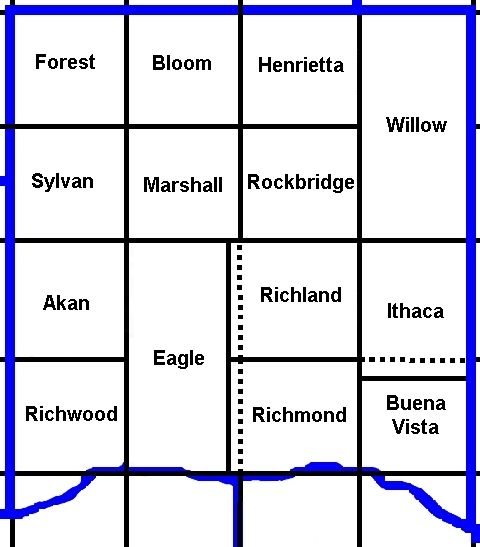 Nov 15, 1855 Richland Co, WI townships